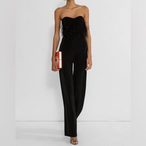 Saloni Feather Jumpsuit Sz 2